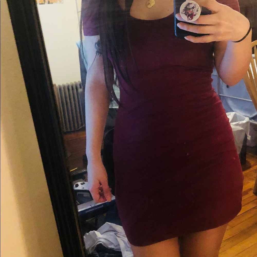 Wine Bodycon dress